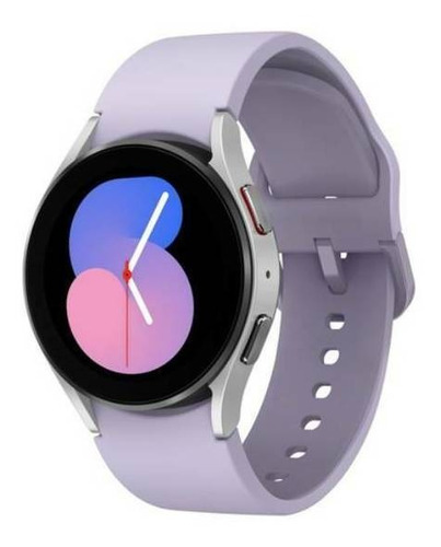 Imagen 2 de 9 de Samsung Galaxy Watch5 Small (Bluetooth) 1.2" caja 40mm de aluminio armor silver, malla silver SM-R900