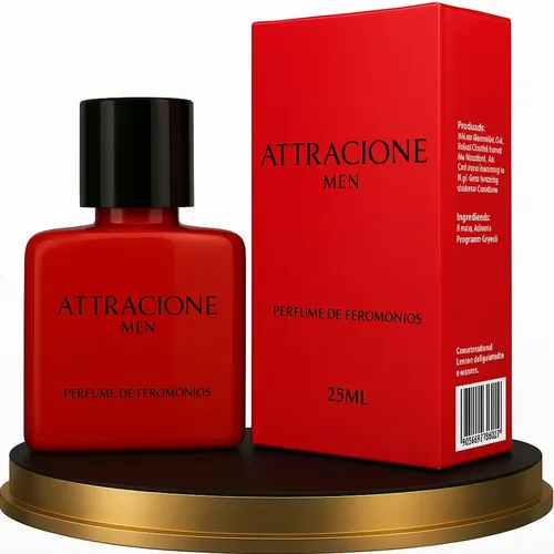 Attracione Men perfume Masculino Com Feromônios Ativados 25 mL