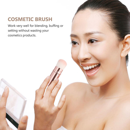 Brocha Cosmética Multiusos Para Maquillaje Y Colorete Para M