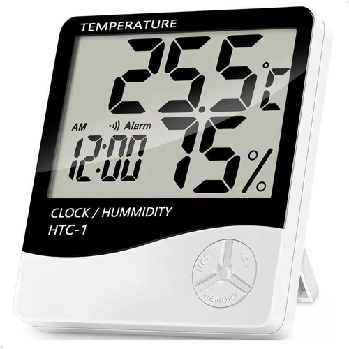 Relógio Digital Lcd Termo-higrômetro Alarme Temperatura