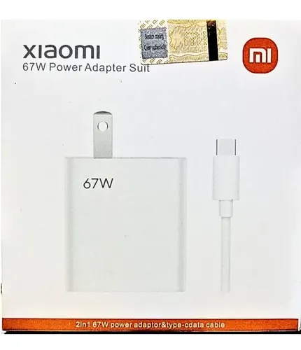 Caricatore USB C 67W Per Xiaomi Redmi Note, Poco E Mi – Con Cavo Da 2m, Ricarica Rapida E Sicura