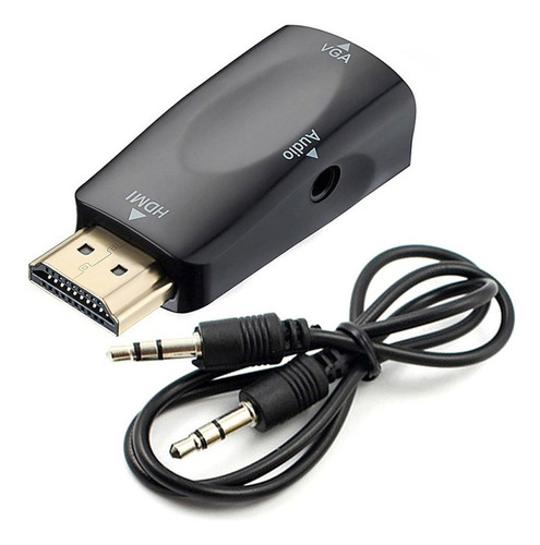 Adaptador Hdmi A Vga Entrada Hdmi Macho Adaptador Hdmi A Aud
