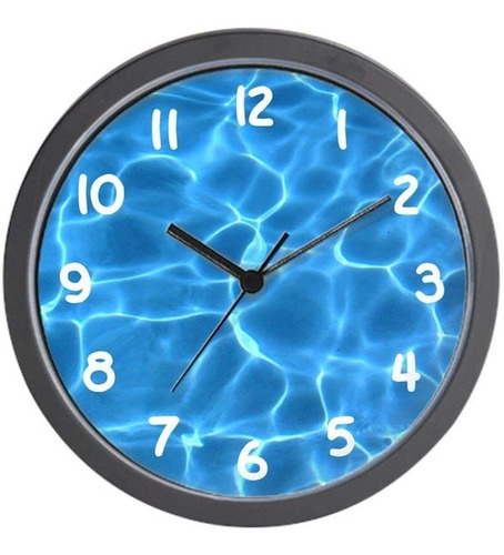 Âpiscina Aqua Blue: Exclusivo Reloj De Pared Decorativo...