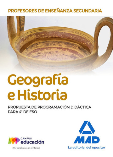 Libro Profesor Enseã¿anza Secundaria Geografia E Historia...