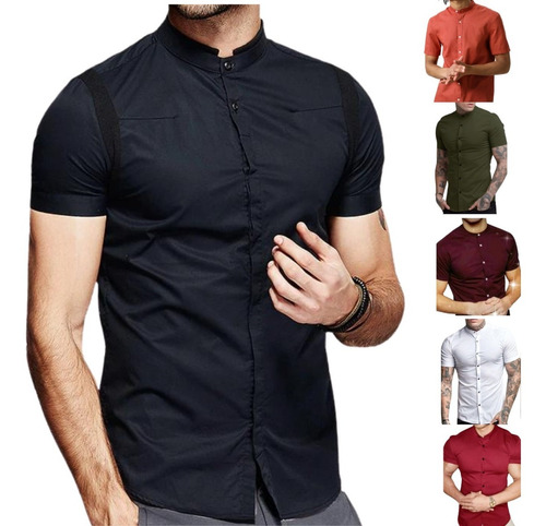 Camisa Manga Corta Slim Mao