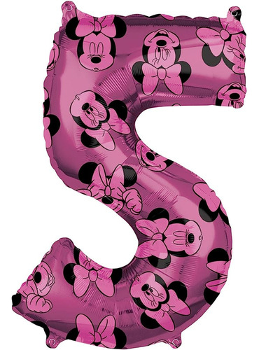 Anagrama Amscan 4014001 - Disney Minnie Mouse Número 5 Lámin