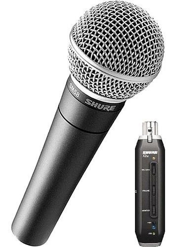 Shure X2u Xlr To Usb Microphone Signal Adapter And Sm58 Micr