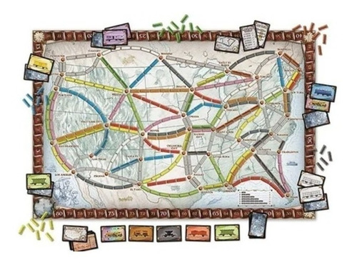 Imagen 2 de 3 de Juego de mesa ¡Aventureros al tren! 2021 Maldón