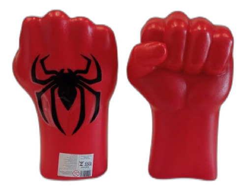 Imagem 1 de 9 de Soco Mão Plástico Infantil Homem Aranha Marvel C/ 2 Luvas