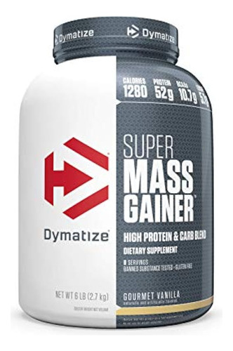 Proteína En Polvo Super Mass Gainer De Dymatize, 1280 Calorí