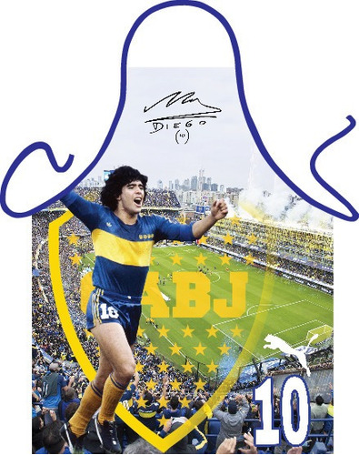 Delantales Divertidos Diego Maradona Boca Elroperitodeanita