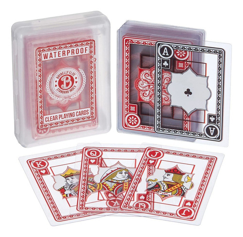 Naipes De Poker Cubierta Impermeable De  Con Jokers  54 Npk