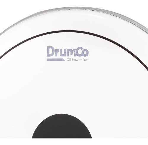 Parche Para Batería Oil Power Dot De 16 Dr-16dpobpd Drumco Color Blanco