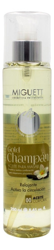 Miguett Aceite Gold Champán Deluxe 250ml