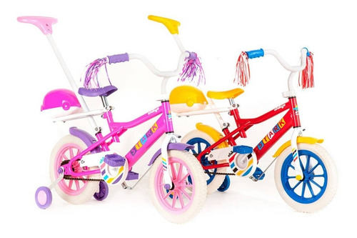 Imagen 1 de 5 de Bicicleta Infantil Stark Rodado 12 Chikys Manija Rueditas