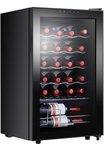 Staigis - Refrigerador Independiente De Vino De 24 Botellas