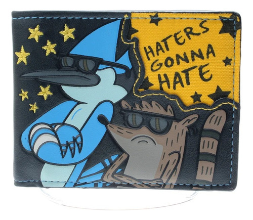 Cartera Un Show Más Mordecai Y Rigby + 1 Pin Rojo