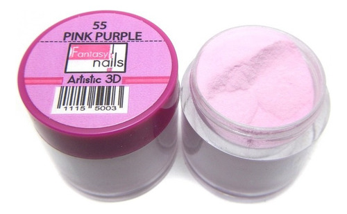 Acrilicos Para Uñas Artistic 3d , Fantasy Nails Color 55 Pink Purple