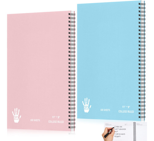 Cuadernos Jumbo Para Zurdos 11x9 Pulgadas Azul