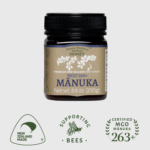 Miel Cruda Manuka Mgo 263+ Mason Brothers 248g 100% Pura