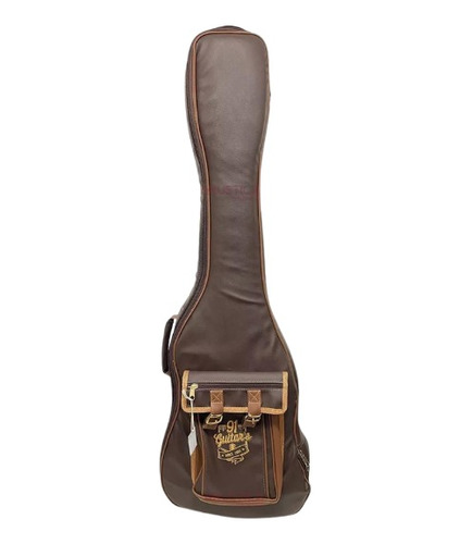 Bag Semicase Para Contra Baixo 91 Guitars Suitcase Elegant 