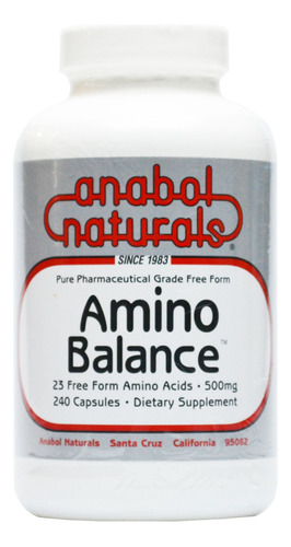 Amino Balance 240 Cápsulas, Suplemento Energético De Amin.