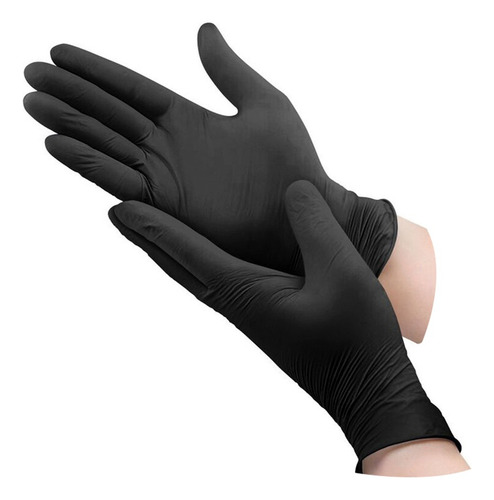 Guantes De Nitrilo Resistentes Descartables Sin Latex Par