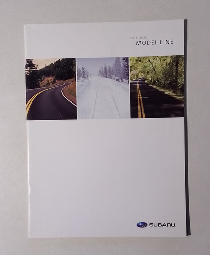 Folleto Catalogo Libro Subaru Gama 2007 Usa En Ingles