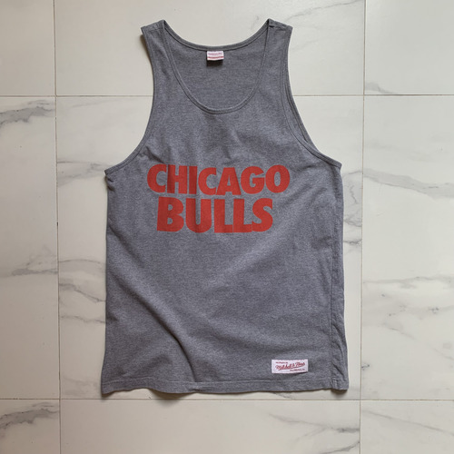 Playera Tank Top Mitchell & Ness Talla M Chicago Bulls Nba (Usado)
