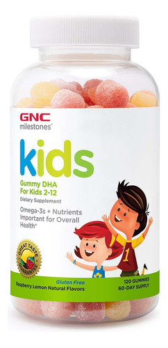 Suplemento Gnc Milestones Kids Gummy Dha 2-12  120 Gomitas