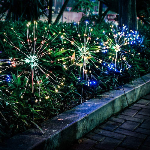 Imagen 1 de 6 de Solar Gypsophila Lights 120 Led Jardín Decoración 2pzs