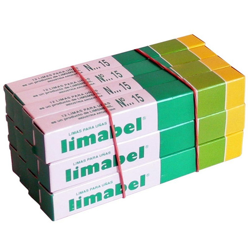 Lima Para Uñas X12 Limabel N°15 (144 Unidades) L15 Pack X12