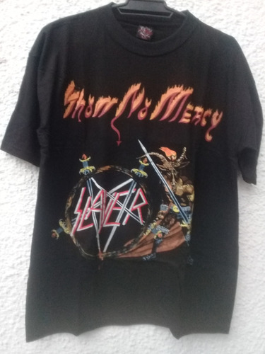 Camiseta Slayer Show No Mercy Talle L.