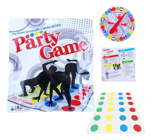 Twister Juego De Piso Clásico Partido Ruleta De Familia