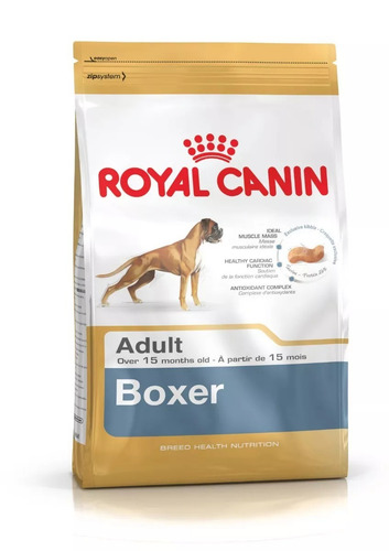 Imagen 3 de 3 de Alimento Royal Canin Breed Health Nutrition Boxer para perro adulto de raza grande sabor mix en bolsa de 12 kg