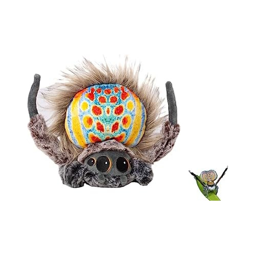 Peluche De Araña Pavo Real, Juguete De Peluche Suave D...