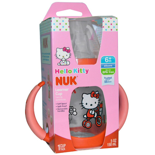 Vaso Para Aprendizaje De Bebé Marca Nuk Hello Kitty 5 Oz