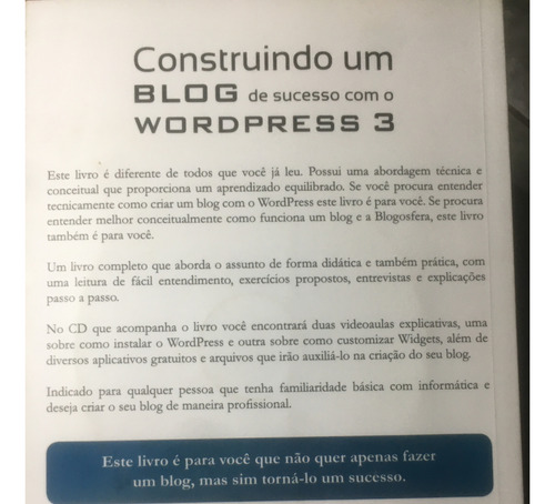 9788574524627- Construindo Um Blog De Sucesso Com O Wordpress 3