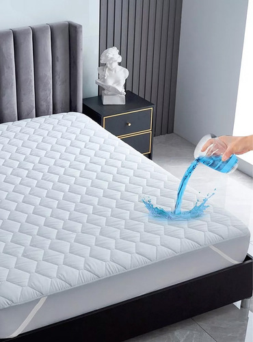 Cubre Colchon Protector Impermeable 1,5p 2p King Elasticos