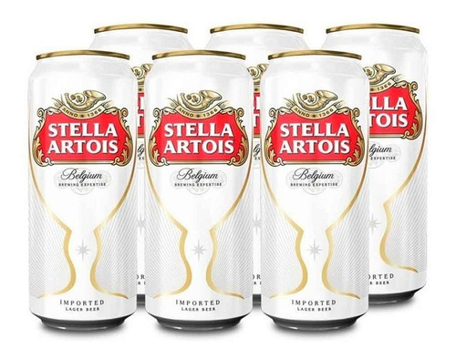Imagen 1 de 10 de Stella Artois . Cerveza . 473ml X 6 - Tomate Algo® -