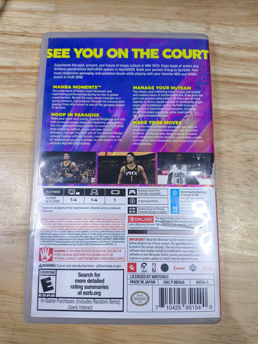 Nba 2k24 Para Nintendo Switch (Usado)
