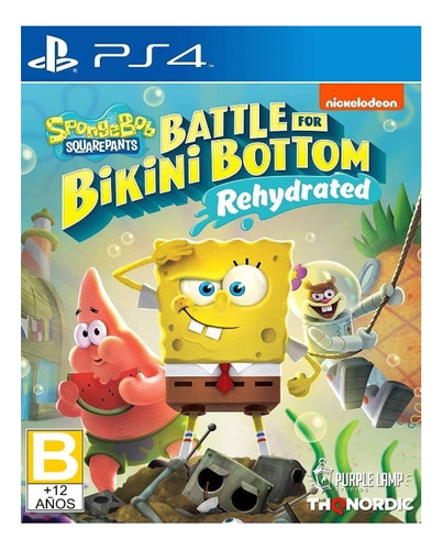 Ps4 Spongebob Squarepants Battle Bikini Bottom Rehydr Físico