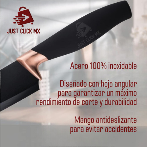 Set De Cuchillos Chef Basicos Premium Para Cocina Y Pelador