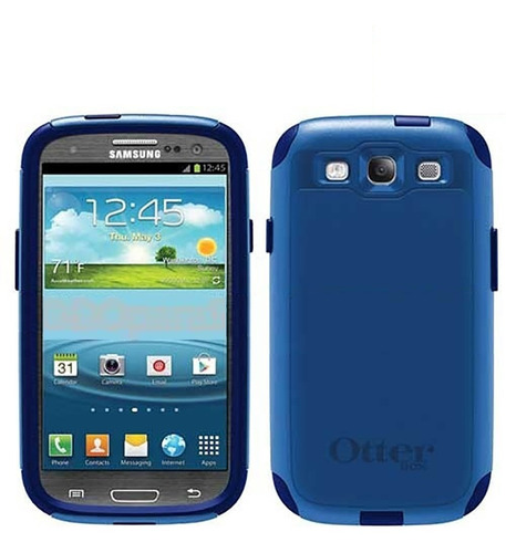 . Funda Otterbox Commuter Para Samsung S3 Protector Azul