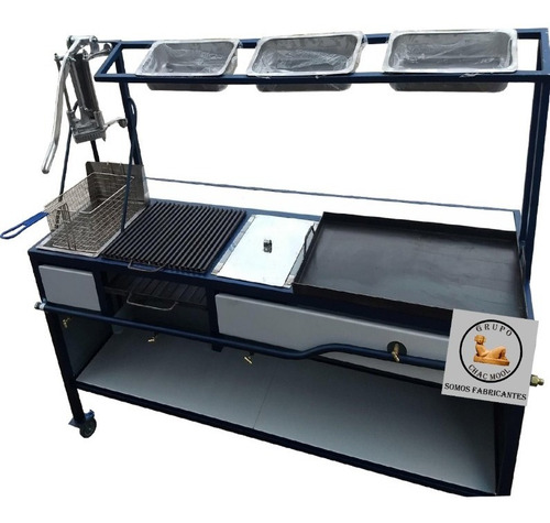 Imagen 2 de 6 de Carrito De Comida Para La Industria Gastronómica 5 En 1 P452