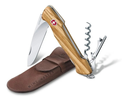 Cortaplumas Victorinox Wine Master Olive 6 Usos 0.9701.64 Color Marrón