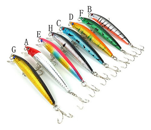 Aorace Señuelo Pesca Agua Salada Laser Calamar 3d Minnow Mp