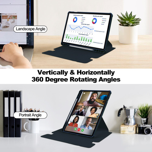 Funda De Teclado Para Tab S9 Fe + Funda Giratoria 360°
