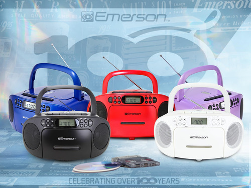 Reproductor De Cd Portátil Emerson Boombox Con Reproductor D