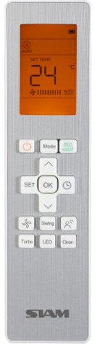 Aire acondicionado Siam split inverter frío/calor 4400 frigorías blanco 220V - 240V SMIN52HA3BN